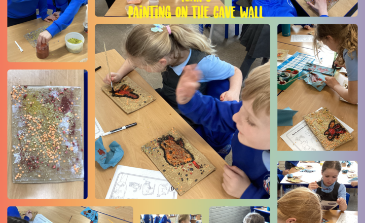Image of Year 3 - Art- Painting on the cave wall